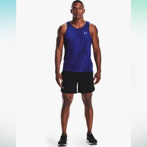 Under Armour NEW Men's Launch Stretch Woven 7-Inch Shorts Charcoal, Men’s Sz XL - Picture 5 of 5